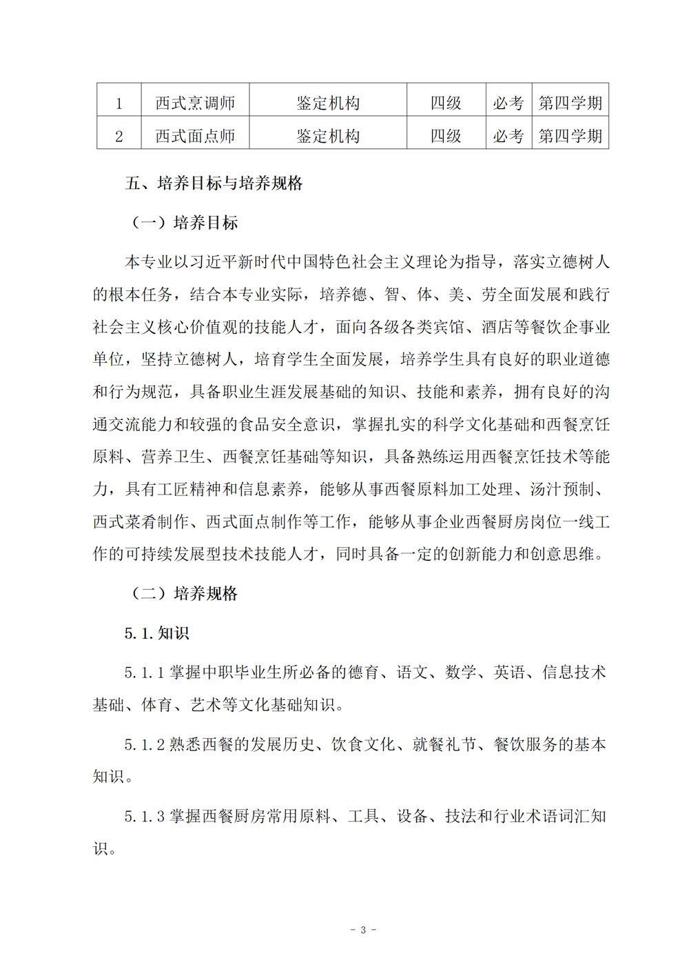 西餐烹饪专业人才培养方案（2024.08）_04