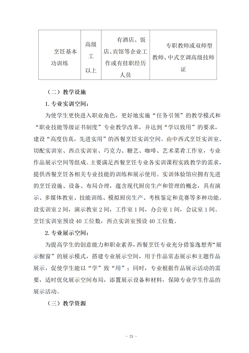 西餐烹饪专业人才培养方案（2024.08）_26